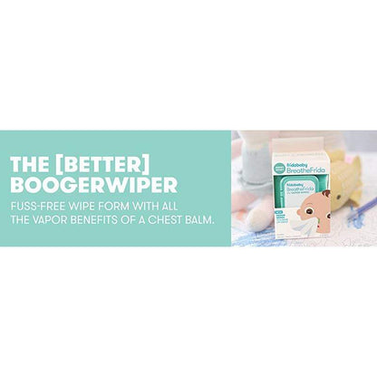 Frida Baby Babies Frida Baby BreatheFrida The Booger Wiper - Nose Chest Wipes (30 wipes)