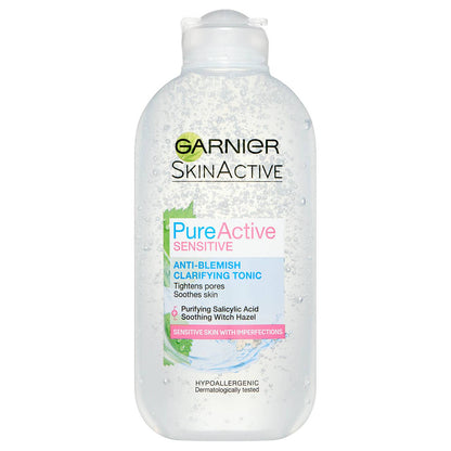 Garnier Beauty Garnier Pure Active Anti Blemish Clarifying Tonic Sensitive Skin 200ml