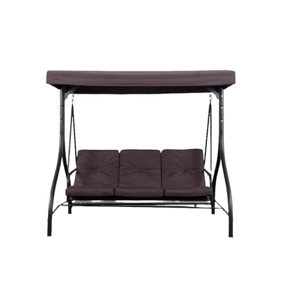 Generic Home & Kitchen 3 seater Garden Swing Chair Brown
