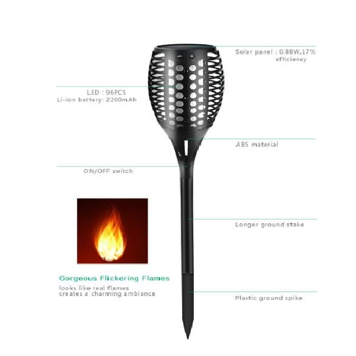 Generic Home&Kitchen Solar Flaming LED Light 79Cm