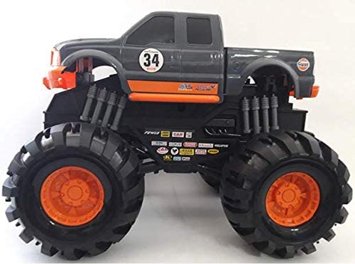 Generic Toys Monster Truck Pick-Up Friction Car Blue & Gray
