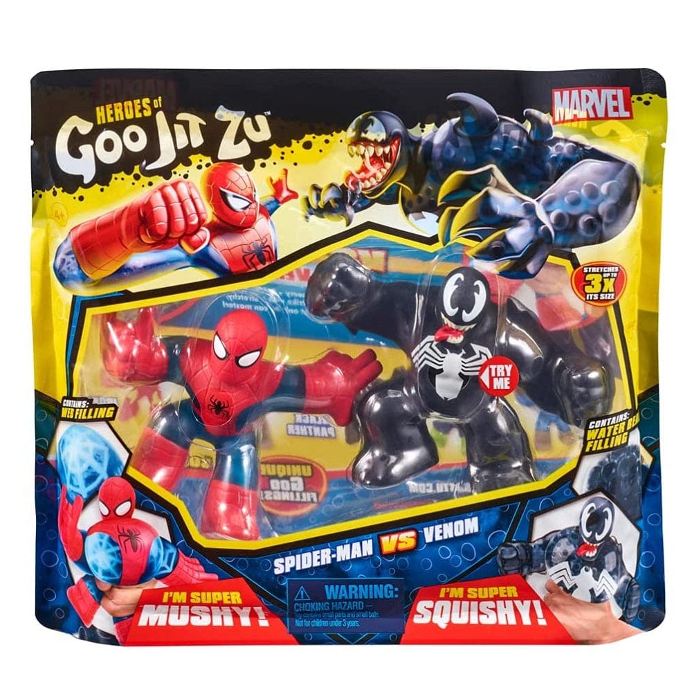 Goo Jit Zu Toys Heroes of Goo Jit Zu Licensed Marvel Versus Pack - Spider-Man vs Venom