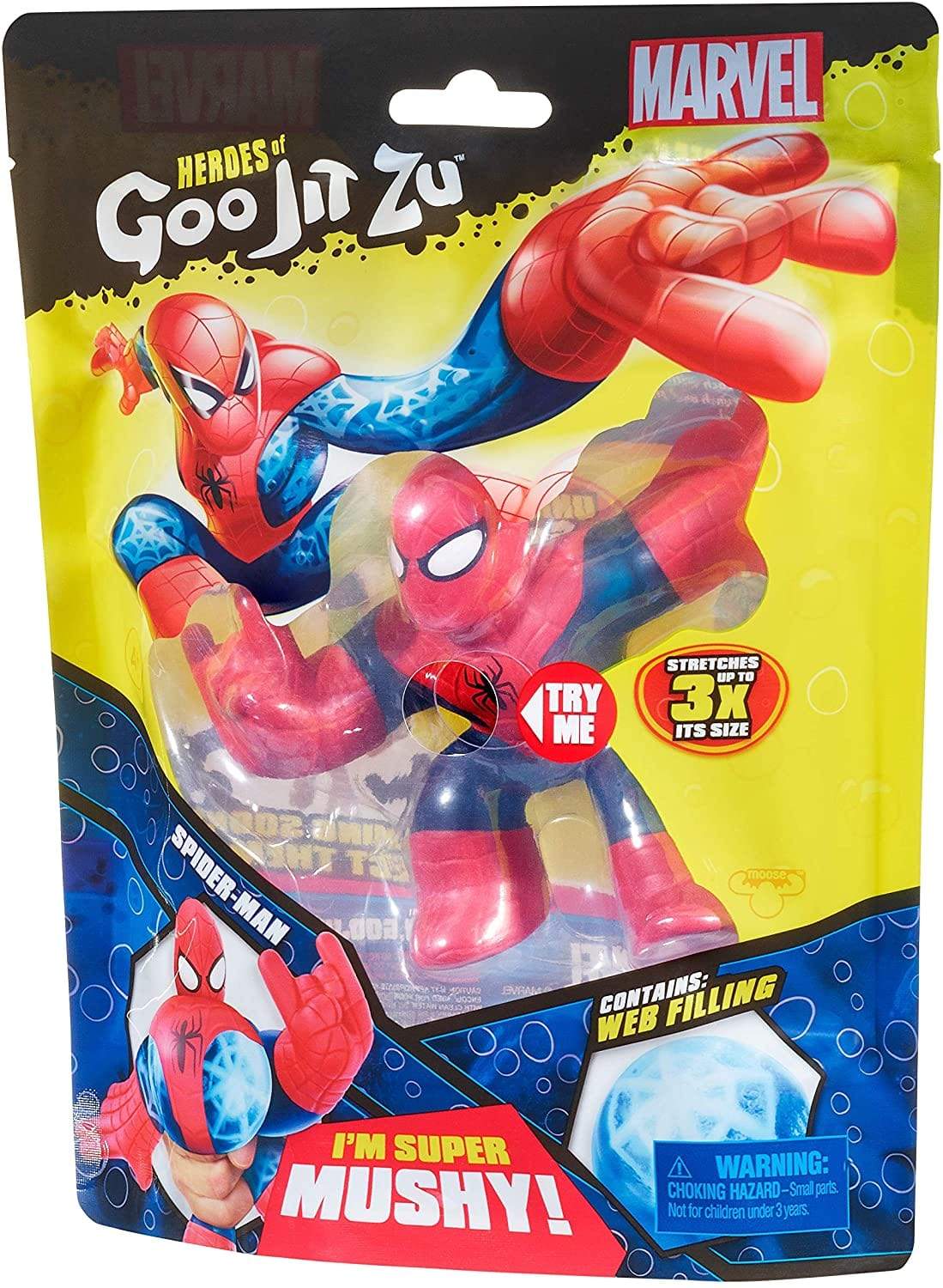 GOO JITZU Toys Heroes of Goo Jit Zu Licensed Marvel Hero Pack - Spider-Man