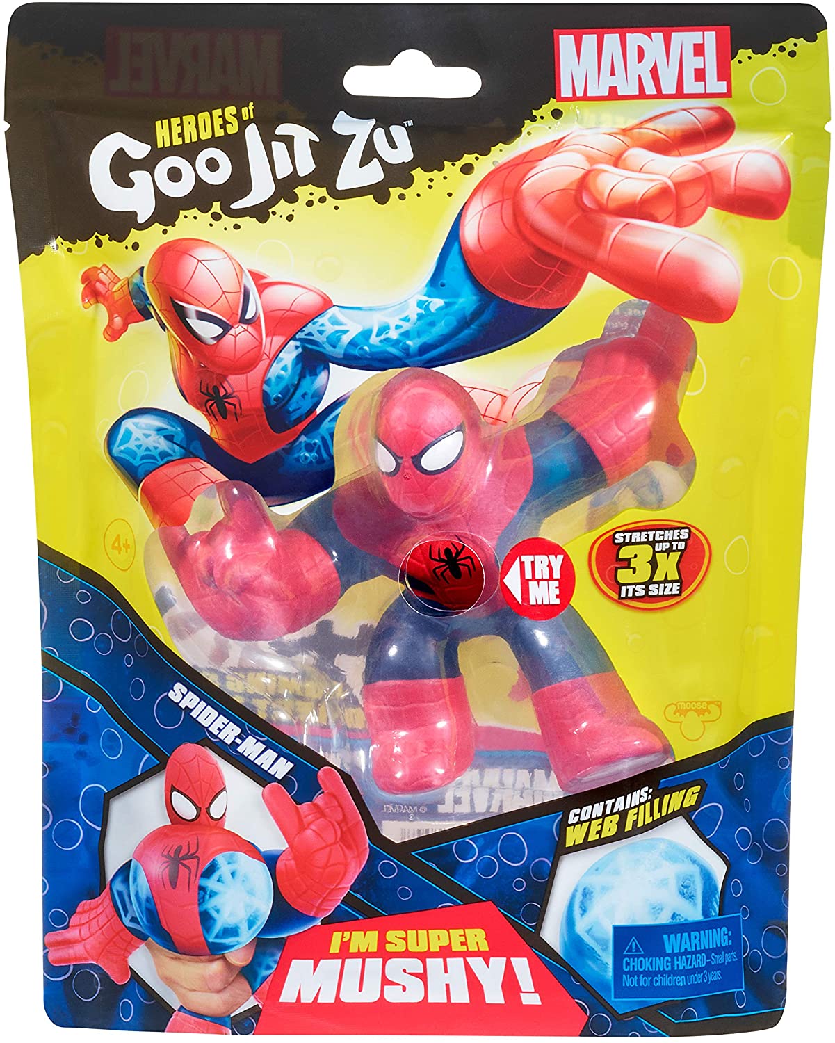 GOO JITZU Toys Heroes of Goo Jit Zu Licensed Marvel Hero Pack - Spider-Man