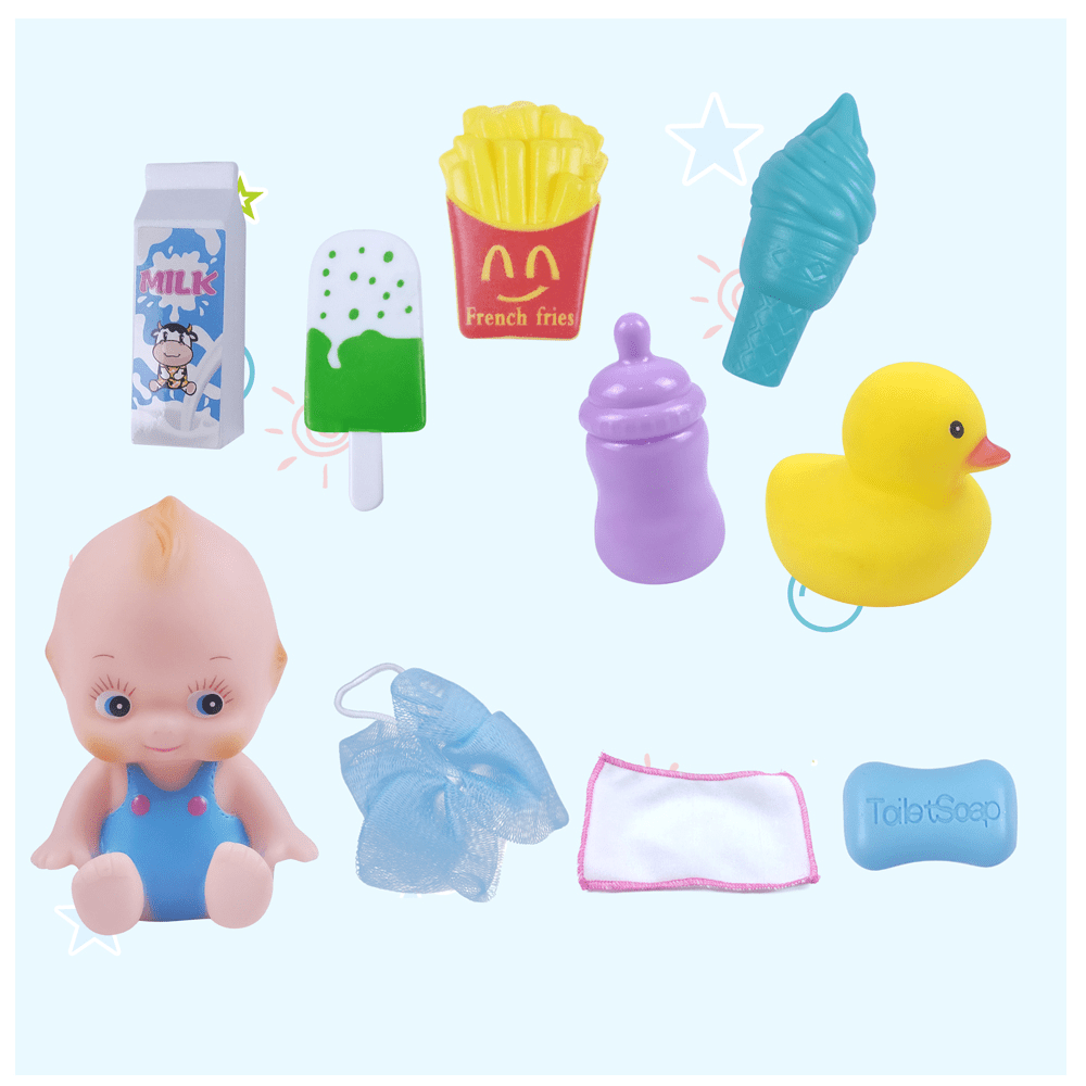 HAIJAIBAO Toys HAIJAIBAO Fountain With Bath Accessories + Vest Baby