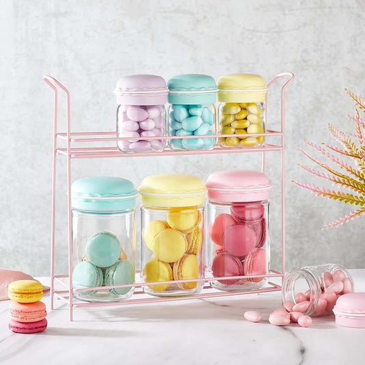 Hane Home & Kitchen Hane Macaron Spice & Storage Jar Set