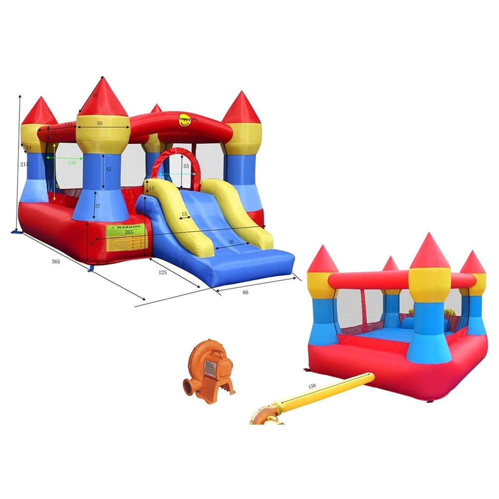 Happy Hop Outdoor Happy Hop Castle Bouncer W/Slide