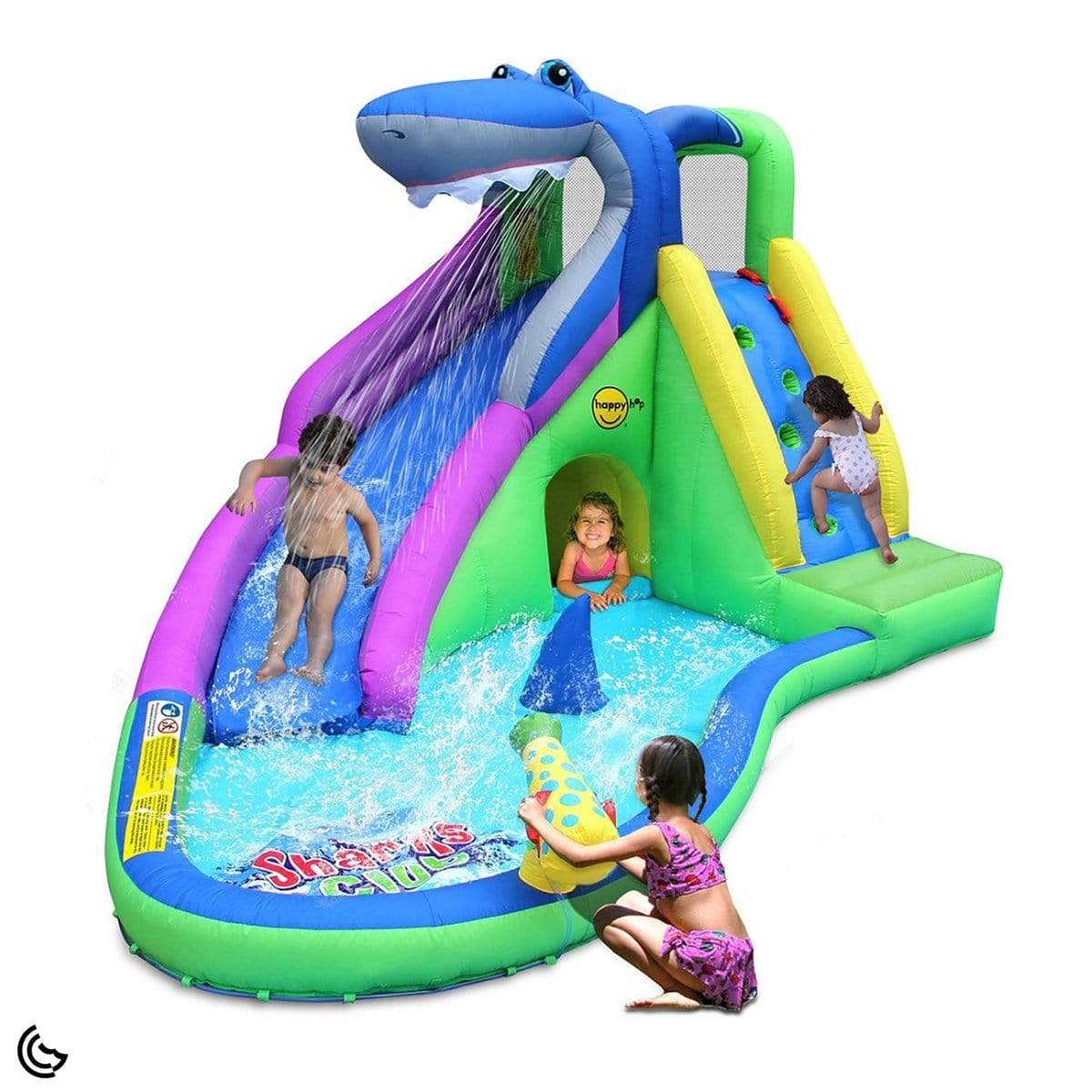 Happy Hop outdoor Happy hop Shark Club Slide Green