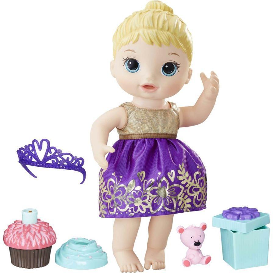 Hasbro toys Baby Alive Cupcake Birthday Baby Doll Set (Blonde Hair)