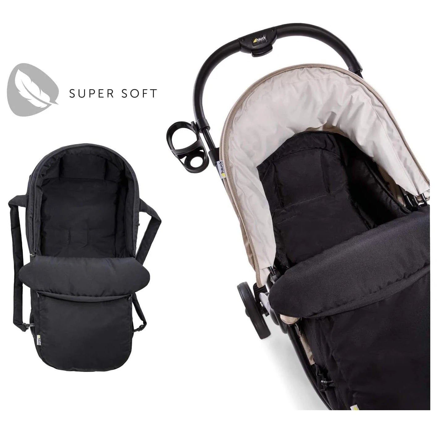 Hauck Babies Hauck - 2 in 1 Carrycot - Black