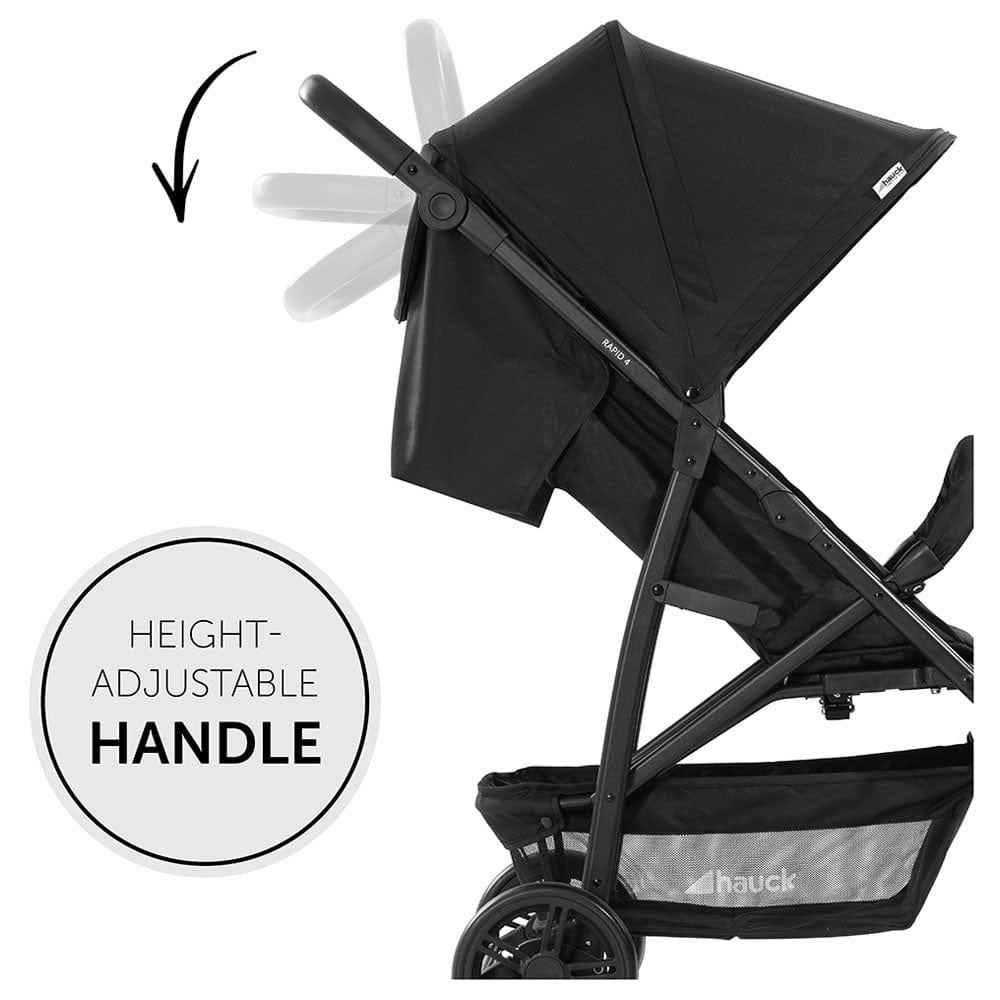 Hauck Babies Hauck - Standard Stroller Rapid 4 - Black
