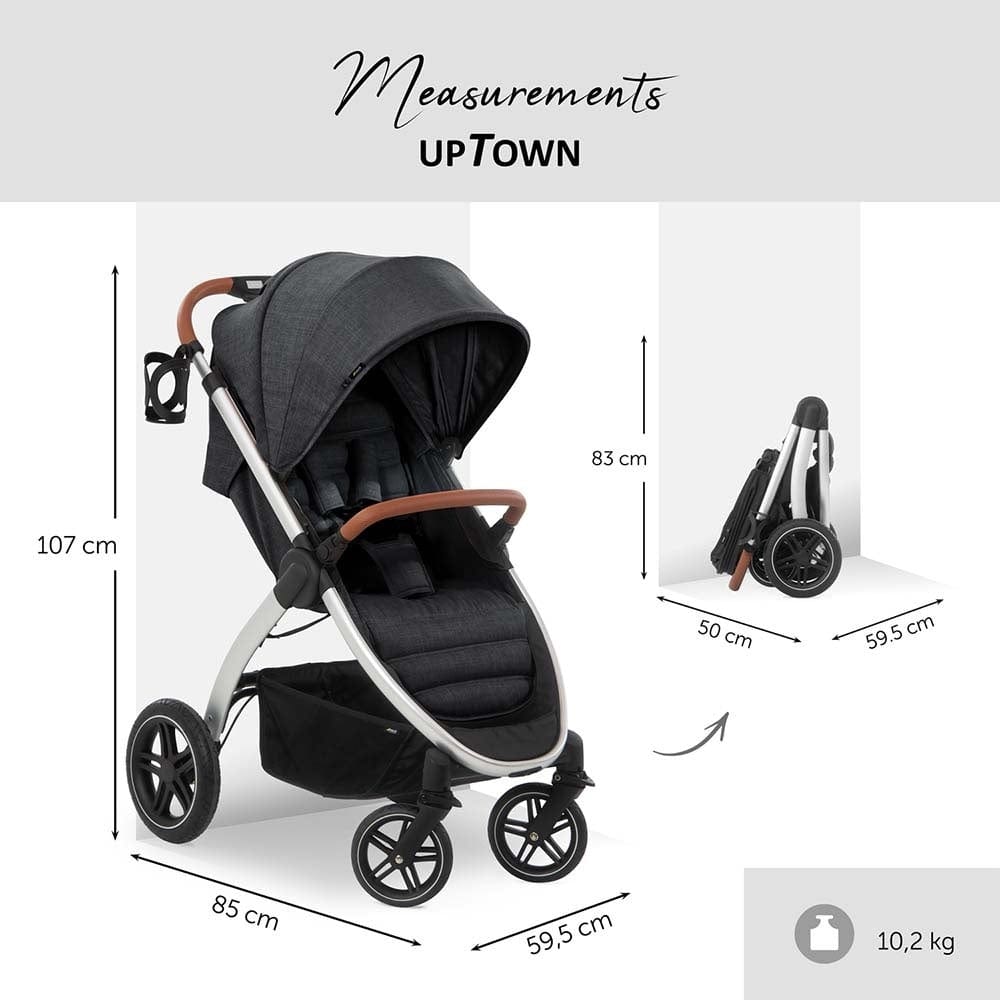 Hauck Babies Hauck - Standard Stroller Uptown - Black