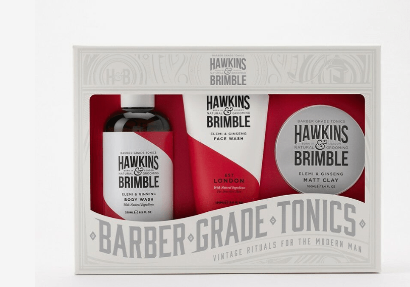 Hawkins & Brimble Root To Tip Grooming Gift Set [Includes Face Wash/Body Wash/Matt Clay]