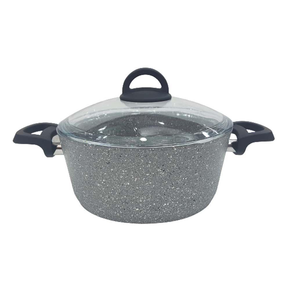 Homemaker Home & Kitchen Granitec 22 cm Gray Casserole - (G-GC-22)