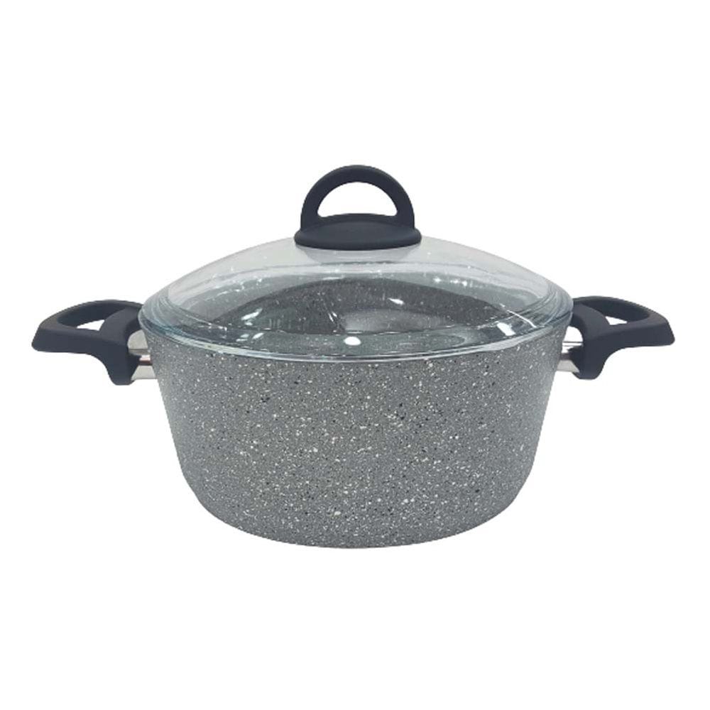 Homemaker Home & Kitchen Granitec 24 cm Gray Casserole - (G-GC-24)