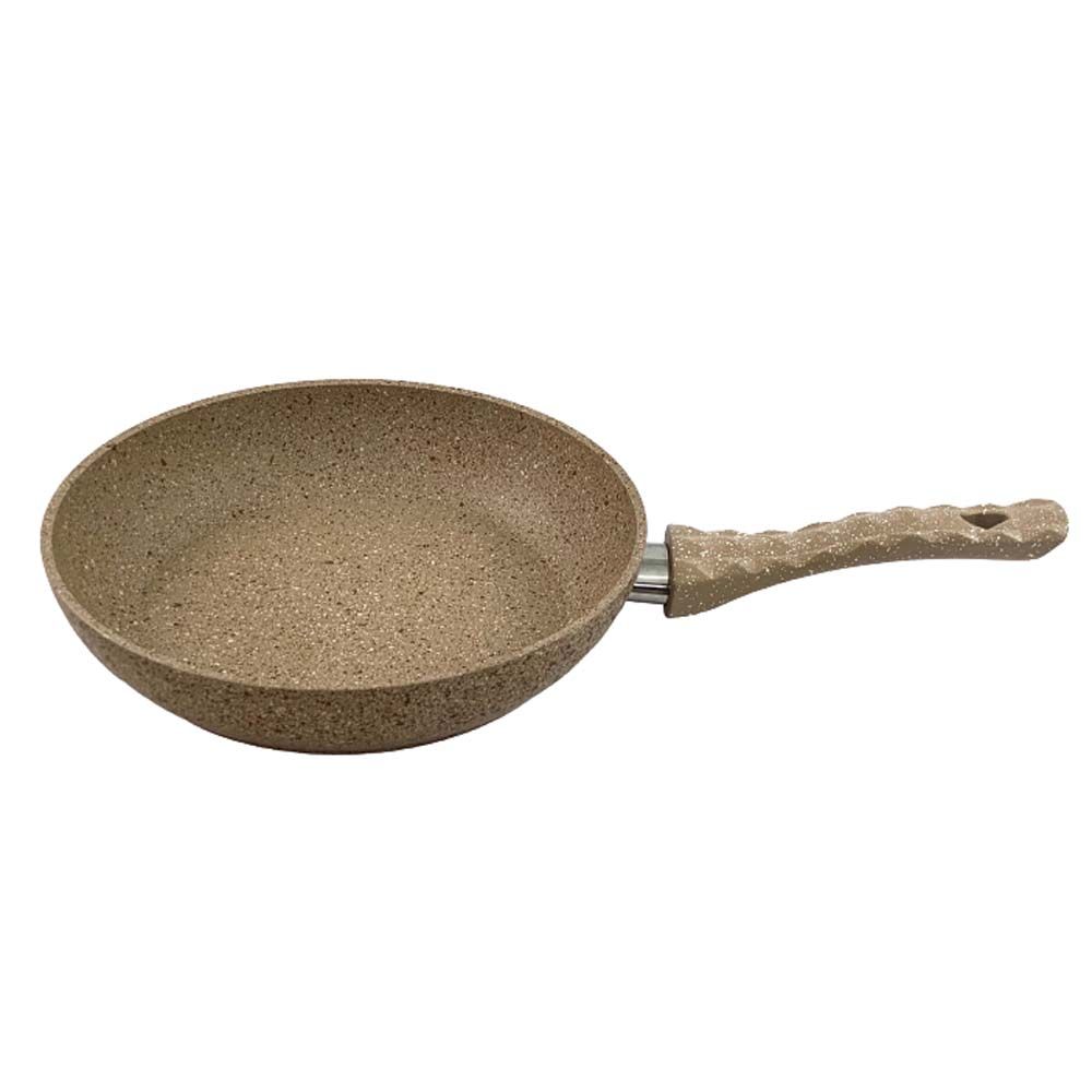 Homemaker Home & Kitchen Granitec L.Brown Frypan 22 cm - (G-LBF-22)