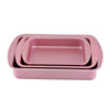 Homemaker Home & Kitchen Granitec Pink Rect. Tray Set - (G-PKRT-3PC.)