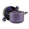 Homemaker Home & Kitchen Granitec Purple Couscous Pot Set - (G-CPR-3PC.)