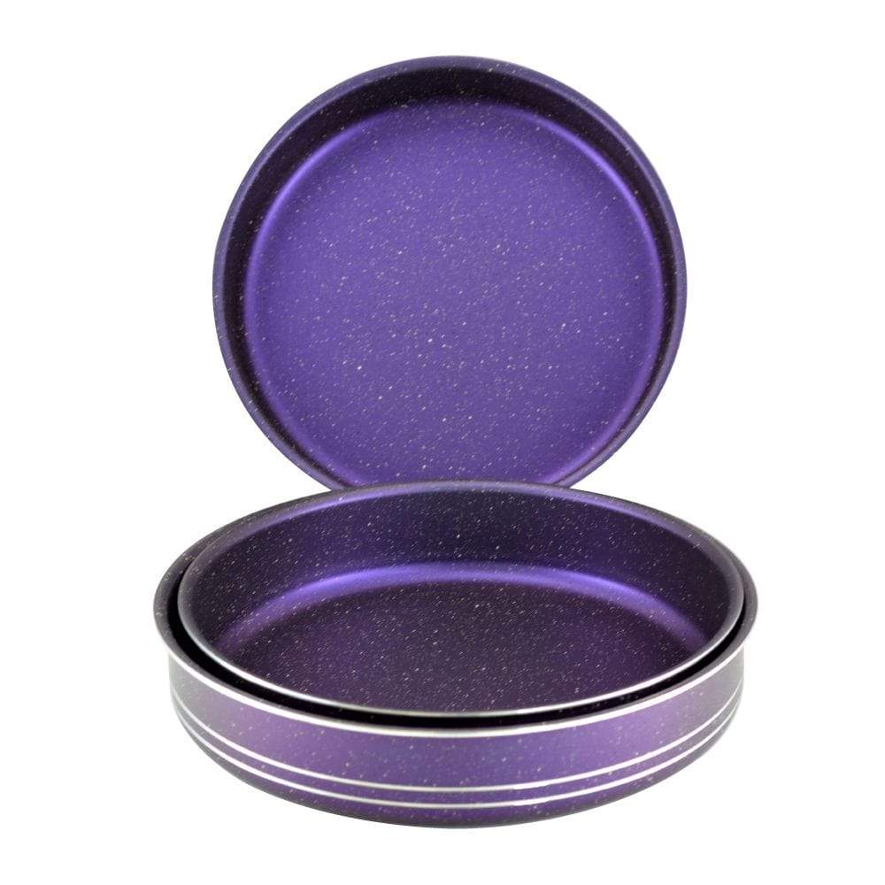 Homemaker Home & Kitchen Granitec Purple Round Tray Set - (G-PROT-3PC.)