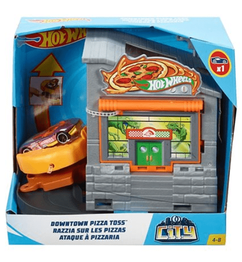 Hot Wheels City Downtown Pizza Toss Playset GFY68 - Multicolor