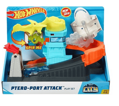 Hot Wheels City Nemesis Ptero Garage Attack Playset Asst GBF94 - Multicolor