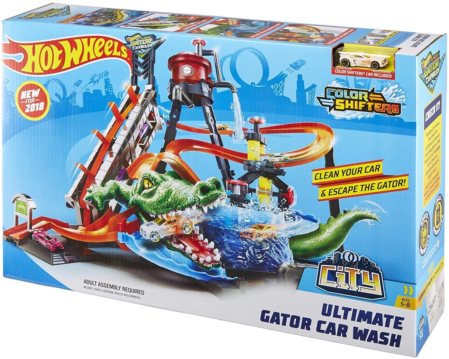 Hot Wheels Color Shifters Ultimate Gator Carwash – Flitit - Online