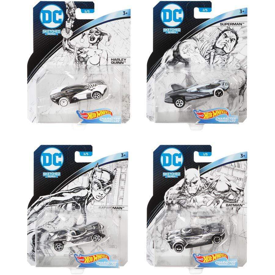 Hot Wheels Toys Hot Wheels DC 1:64 CHARACTER CAR ASSORTED