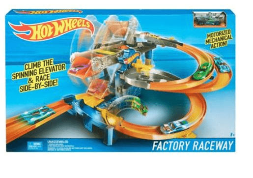 مجموعة ألعاب Hot Wheels Factory Raceway - متعددة الألوان