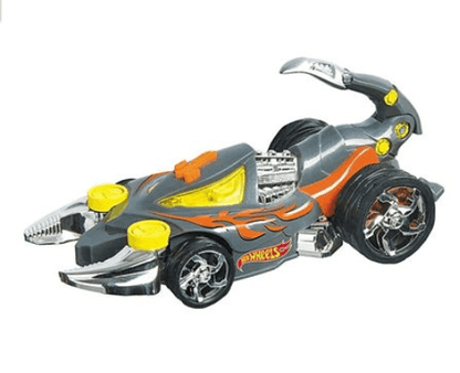 لعبة Monster Action Scorpedo المضيئة والصوتية من Hot Wheels - رمادية