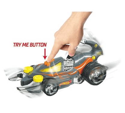 لعبة Monster Action Scorpedo المضيئة والصوتية من Hot Wheels - رمادية