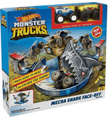 Hot Wheels MT Mecha Shark Face Off Set- Blue
