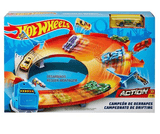 مجموعة مسار بطولة Hotwheels Asst Drift Master Champion - برتقالي