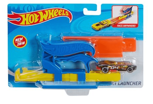 Hotwheels Pocket Launcher & Car Ast - Blue