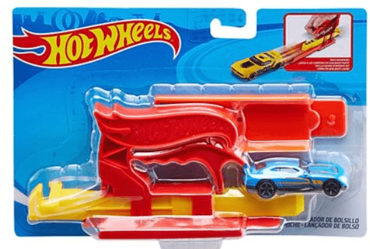 لعبة إطلاق الجيب وسيارة Ast من Hotwheels - باللون الأحمر