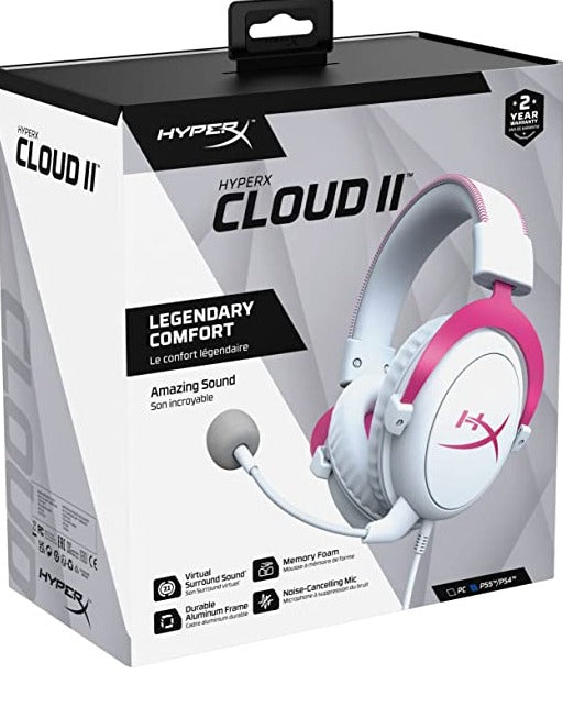 HyperX Cloud II Gaming Headset White/Pink