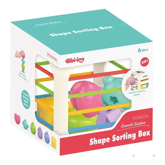 IBI-IRN Babies Ibi-Irn- 2 in 1 Shape Sorting Box