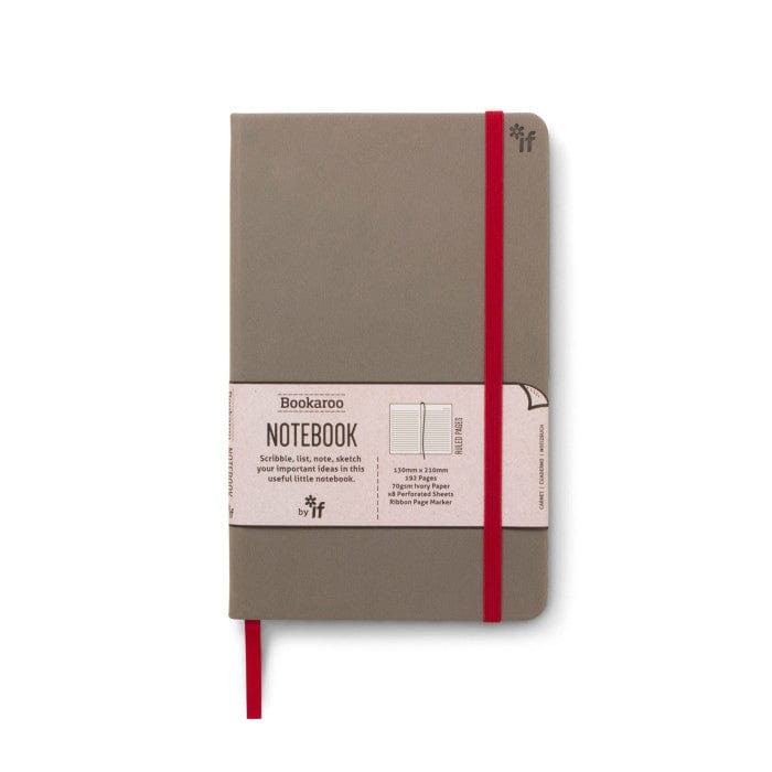 if Bookaroo Notebook A5 Journal - Grey