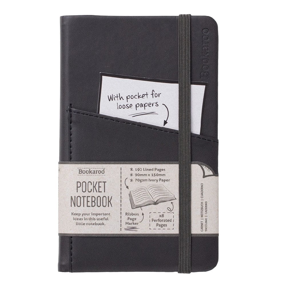 If Toys Bookaroo Pocket Notebook (A6) Journal - Black