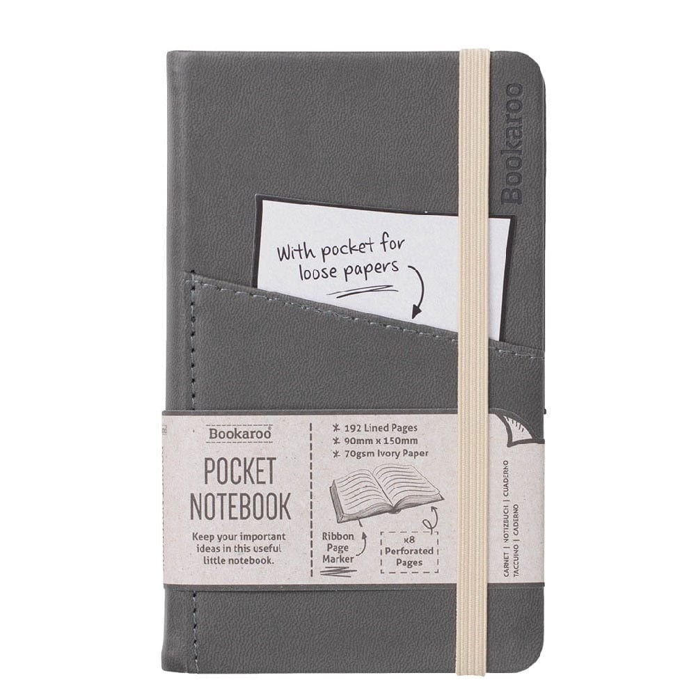 If Toys Bookaroo Pocket Notebook (A6) Journal - Charcoal