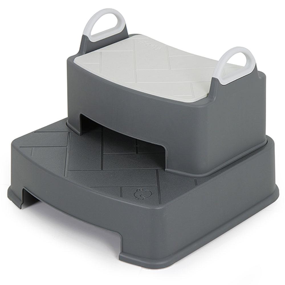 iFam Babies iFam - Herringbone Handle Step Stool Dark Grey