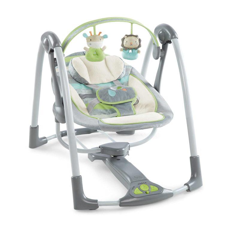 Ingenuity Babies Ingenuity Power Adapt Portable Swing, Vesper/Grey 10567