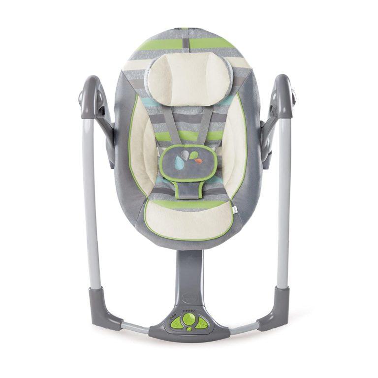 Ingenuity Babies Ingenuity Power Adapt Portable Swing, Vesper/Grey 10567