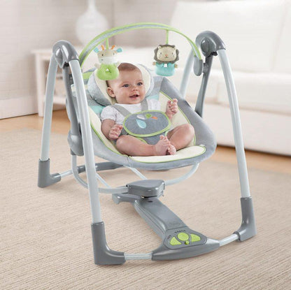Ingenuity Babies Ingenuity Power Adapt Portable Swing, Vesper/Grey 10567