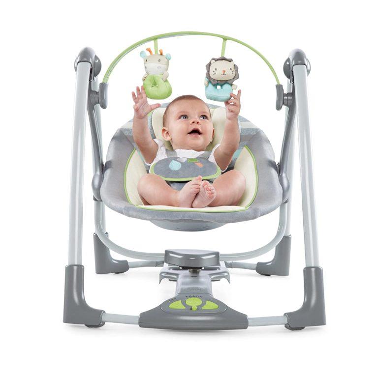 Ingenuity Babies Ingenuity Power Adapt Portable Swing, Vesper/Grey 10567