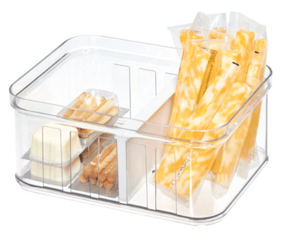 InterDesign Home & Kitchen InterDesign Crisp Stackable Refrigerator and Pantry Bin, BPA Free Plastic, Clear