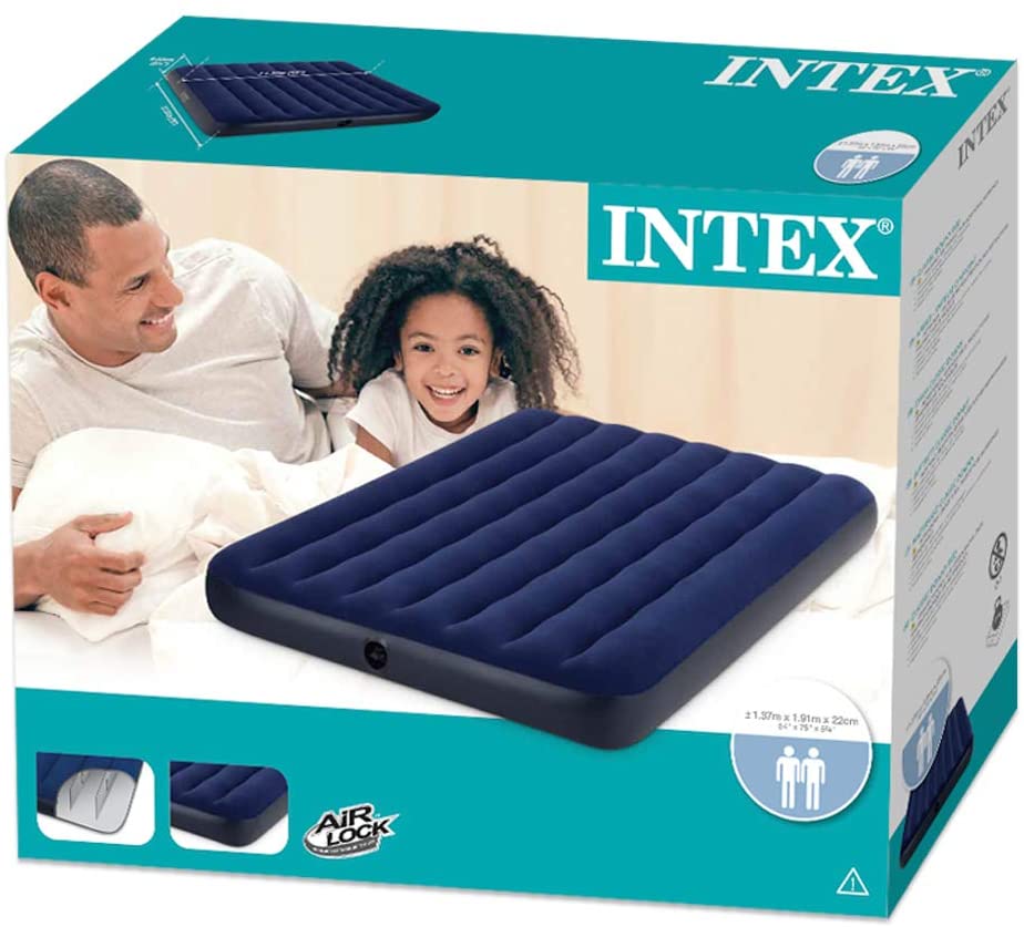 Intex Air Mattresses Intex Durabeam Queen Series Classic Downy Airbed(152X203X25)