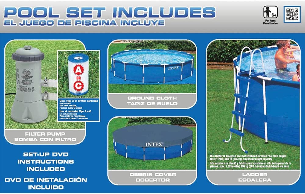 Intex Home Intex Metal Frame Pool Set(15ft)-(457x122)