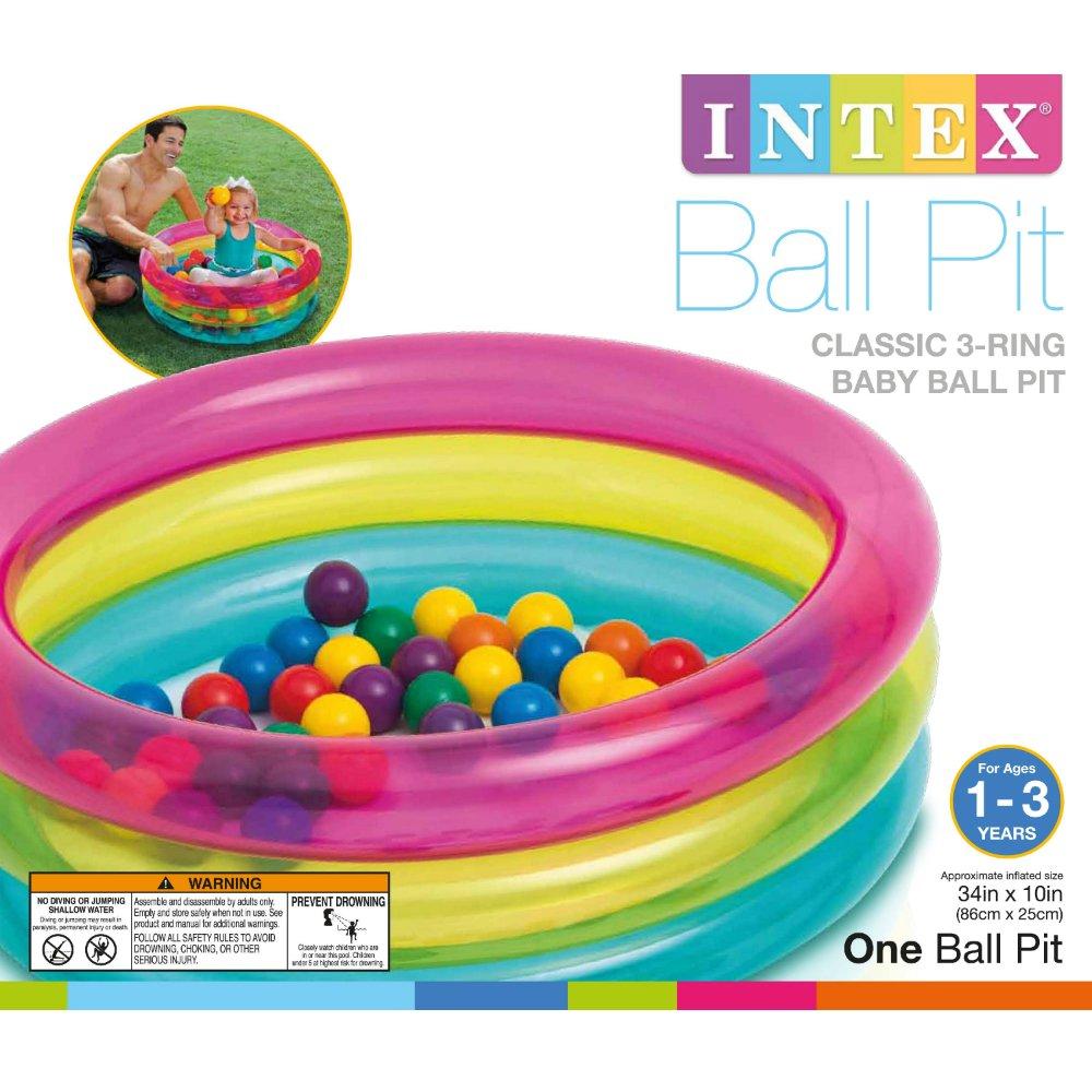 Intex Outdoor Intex Classic 3-Ring Baby BAll Pit Age 1-3