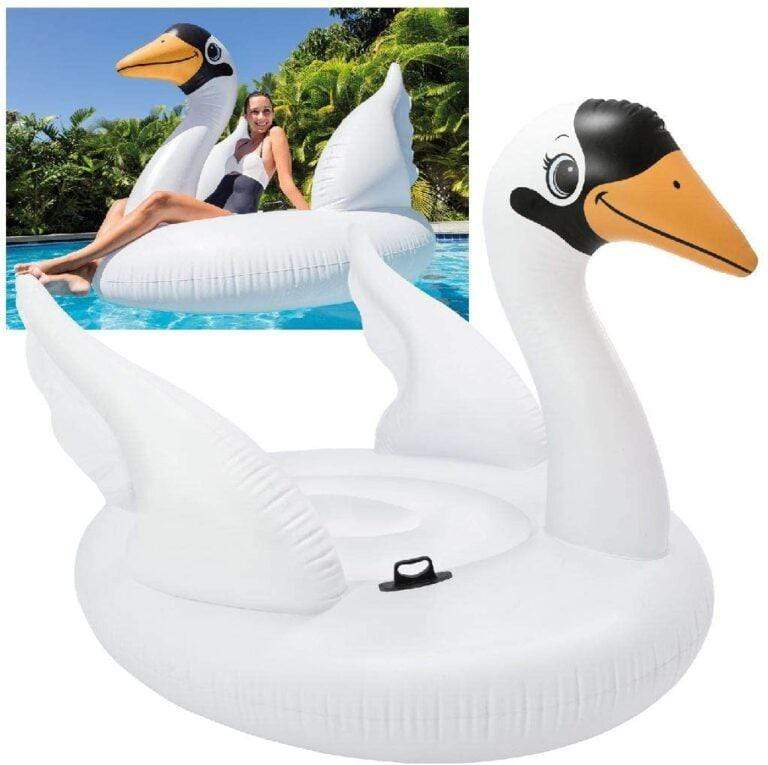 Intex Outdoor Intex Mega Swan Island White Inflatable Swimming Pool-56287
