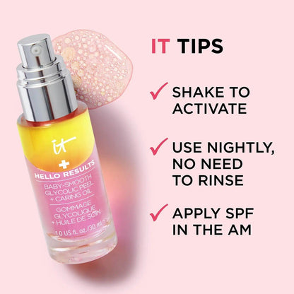 IT COSMETICS Beauty IT Cosmetics Hello Results Peel Baby-Smooth Glycolic and Oil Facial 30ml